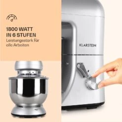 Bella Küchenmaschine 2000 W / 2,7 PS 5 Ltr Edelstahl BPA-frei -Haushaltsgeräte Rabatte 10005314 de 0003 logo