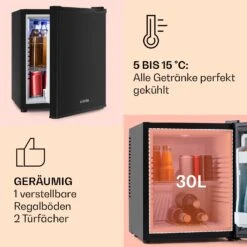 Happy Hour Minibar 5-15°C EEK G 25dB LED-Licht -Haushaltsgeräte Rabatte 10005400 DE 0004 usp