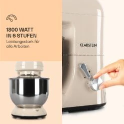 Bella Küchenmaschine 2000 W / 2,7 PS 5 Ltr Edelstahl BPA-frei -Haushaltsgeräte Rabatte 10008232 de 0003 logo