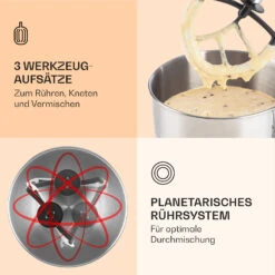 Bella Küchenmaschine 2000 W / 2,7 PS 5 Ltr Edelstahl BPA-frei -Haushaltsgeräte Rabatte 10008232 de 0004 logo