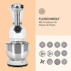 Lucia Küchenmaschine 3-in-1 2000 W / 2,7 PS 5 Ltr Edelstahl BPA-frei -Haushaltsgeräte Rabatte 10008236 de 0005 logo