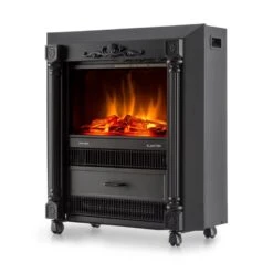 Grenoble Elektrischer Kamin Heizlüfter 1850 W Bodenrollen Thermostat 7 Grenoble Elektrischer Kamin Heizlüfter 1850 W Bodenrollen Thermostat -Haushaltsgeräte Rabatte 10012129 yy 0004 front Klarstein Grenoble Elektrischer Kamin 2000W
