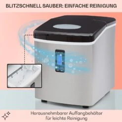 Mr. Black-Frost Eismaschine 150W Edelstahl Schwarz 15kg 11 Mr. Black-Frost Eismaschine 150W Edelstahl Schwarz 15kg -Haushaltsgeräte Rabatte 10020109 de 0005 usp