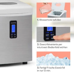 Mr. Silver-Frost Eismaschine 150W Edelstahl Weiß 15kg -Haushaltsgeräte Rabatte 10020110 de 0004 usp
