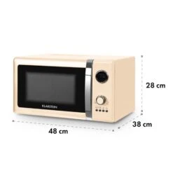 Fine Dinesty 2in1-Mikrowellen-Ofen Retro 23L 1000W 12 Programme Creme 15 Fine Dinesty 2in1-Mikrowellen-Ofen Retro 23L 1000W 12 Programme Creme -Haushaltsgeräte Rabatte 10027095 yy 0008 logo Klarstein Fine Dinesty 2in1 Mikrowellen Ofen creme