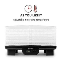 Bananarama Dörrautomat Schwarz 550W Trockner Dehydrator 6 Etagen -Haushaltsgeräte Rabatte 10027831 yy 0005 logo Klarstein Bananarama Doerrautomat schwarz reedit