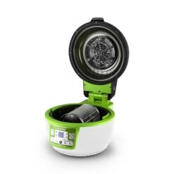 VitAir Turbo Heißluftfritteuse Grün-weiß 1400W Grillen Backen 9l 17 VitAir Turbo Heißluftfritteuse Grün-weiß 1400W Grillen Backen 9l -Haushaltsgeräte Rabatte 10028288 yy 0007 titel 06 Klarstein VitAir Heissluftfritteuse gruen weiss