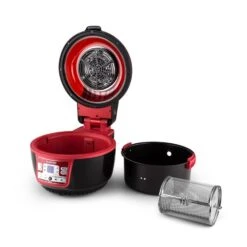 VitAir Turbo Heißluftfritteuse Rot-schwarz 1400W Grillen Backen 9l -Haushaltsgeräte Rabatte 10028289 yy 0008 titel Klarstein VitAir Heissluftfritteuse