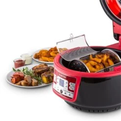 VitAir Turbo Heißluftfritteuse Rot-schwarz 1400W Grillen Backen 9l -Haushaltsgeräte Rabatte 10028289 yy 0009 ambient 03 Klarstein VitAir Heissluftfritteuse