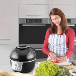 VitAir Turbo Heißluftfritteuse Grau-schwarz 1400W Grillen Backen 9l -Haushaltsgeräte Rabatte 10028290 yy 0004 ambient klarstein vitair heissluft frieteuse