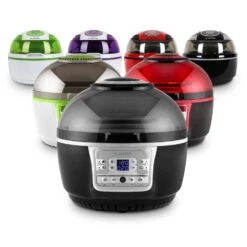 VitAir Turbo Heißluftfritteuse Grau-schwarz 1400W Grillen Backen 9l -Haushaltsgeräte Rabatte 10028290 yy 0012 variant