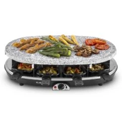 Steaklette Raclettegrill 1500 W Granit-Natursteinplatte 8 Personen -Haushaltsgeräte Rabatte 10028449 yy 0003 titel Klarstein Steaklette Raclette Natursteingrill