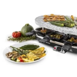 Steaklette Raclettegrill 1500 W Granit-Natursteinplatte 8 Personen -Haushaltsgeräte Rabatte 10028449 yy 0005 titel Klarstein Steaklette Raclette Natursteingrill