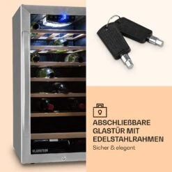 Vinamour 26 Uno Weinkühlschrank 26 Flaschen 88 Liter Edelstahl LED -Haushaltsgeräte Rabatte 10028491 de 0004 logo