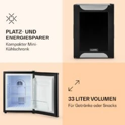 Happy Hour 33 Minibar 33L 5-15°C EEK G 25dB LED-Licht -Haushaltsgeräte Rabatte 10030510 de 0003 logo