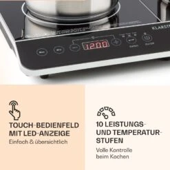 VariCook Slim Doppel-Induktionskochplatte 3500 W Timer 240° C Touch -Haushaltsgeräte Rabatte 10030684 de 0004 logo