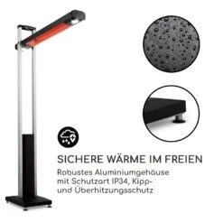 Aspire Terrassenheizer Infrarot Carbon 1800 W IP34 Schwenkarm -Haushaltsgeräte Rabatte 10030690 de 0006 logo