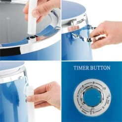 Ecowash-Pico Mini-Waschmaschine Schleuderfunktion 3,5 Kg 380W Blau -Haushaltsgeräte Rabatte 10030791 yy 0006 detail oneConcept Ecowash Pico Mini Waschmaschine blau