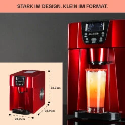 Ice Volcano 2G Eismaschine LED 12kg Je 24h 2l 6-12min Rot -Haushaltsgeräte Rabatte 10030849 DE 0006 usp