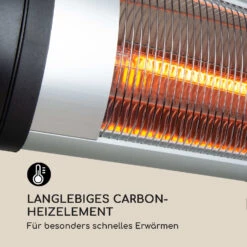 Rising Sun Infrarot-Heizstrahler 3 Leistungsstufen 850/1650/2500W IP34 -Haushaltsgeräte Rabatte 10031346 de 0005 logo