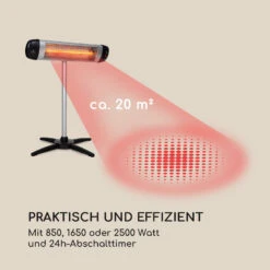 Rising Sun Infrarot-Heizstrahler 3 Leistungsstufen 850/1650/2500W IP34 -Haushaltsgeräte Rabatte 10031346 de 0006 logo