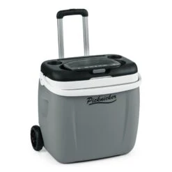 Picknicker Trolley Music Cooler 36l Trolley-Kühlbox BT-Lautsprecher -Haushaltsgeräte Rabatte 10031527 yy 0011 front auna Picknicker Trolley Music Cooler Kuehlbox grau reedit