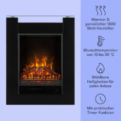Studio 5 Elektrischer Kamin Heizlüfter 900/1800 W Fernbedienung 10 Studio 5 Elektrischer Kamin Heizlüfter 900/1800 W Fernbedienung -Haushaltsgeräte Rabatte 10031573 de 0003 usp
