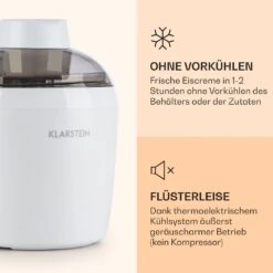 Schneeflöckchen Eiscremebereiter Thermoelektrisch 700ml Leise Weiß -Haushaltsgeräte Rabatte 10031663 de 0003 logo