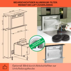Royal Flush Downdraft Dunstabzugshaube 430 M³/h 60 Cm -Haushaltsgeräte Rabatte 10031698 de 0005 usp