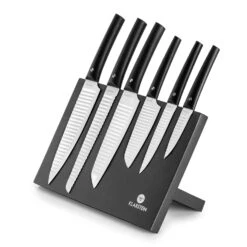 Kashira Messerset 7-tlg Magnetblock Antihaftversiegelung Edelstahl -Haushaltsgeräte Rabatte 10031845 yy 0006 logo