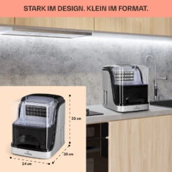 Kristall Eiswürfelmaschine Kristalleis 2 Größen 2,5l Wassertank -Haushaltsgeräte Rabatte 10031891 de 0006 usp