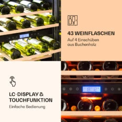 Vinovilla 43 Built-In Duo Weinkühlschrank 2 Zonen 129l 43 Fl Glastür -Haushaltsgeräte Rabatte 10032031 de 0005 logo