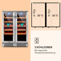 Vinovilla 42 Twin Built-In Duo Weinkühlschrank 2 Zonen 126l 42 Fl Glas -Haushaltsgeräte Rabatte 10032032 de 0004 logo