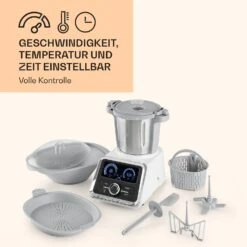 GrandPrix Küchenmaschine 500W / 1000W 2,5l Edelstahl-Rührschüssel -Haushaltsgeräte Rabatte 10032089 de 0006 logo