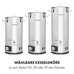 Maischfest Maischekessel 5 Teile 1500/3000W 25l LCD Touch -Haushaltsgeräte Rabatte 10032121 de 0003 logo