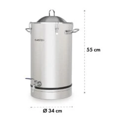 Maischfest Fermenter 25 Fermentierkessel 25 Ltr Gärröhrchen Edelstahl -Haushaltsgeräte Rabatte 10032122 yy 0006 logo Klarstein Maischfest Fermenter 25 Gaerkessel 25l