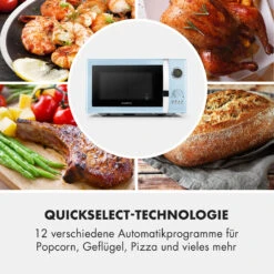 Fine Dinesty 2-in-1-Mikrowelle: 23l 800W / Grill: 1000W Blau -Haushaltsgeräte Rabatte 10032201 de 0005 logo