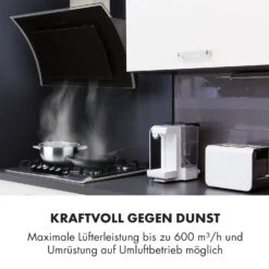 Sabia 90 Dunstabzugshaube 90cm 600m³/h LEDs 3 Leistungsstufen Schwarz -Haushaltsgeräte Rabatte 10032292 de 0007 logo