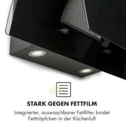 Sabia 90 Dunstabzugshaube 90cm 600m³/h LEDs 3 Leistungsstufen Schwarz -Haushaltsgeräte Rabatte 10032292 de 0009 logo