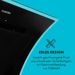 Sabia 90 Dunstabzugshaube 90cm 600m³/h LEDs 3 Leistungsstufen Schwarz -Haushaltsgeräte Rabatte 10032292 de 0010 logo