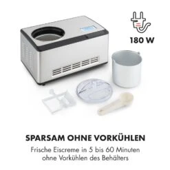 Dolce Bacio Eiscremebereiter Kompressor 2l LCD-Display Touch Edelstahl -Haushaltsgeräte Rabatte 10032322 de 0005 logo