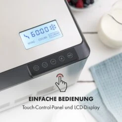 Dolce Bacio Eiscremebereiter Kompressor 2l LCD-Display Touch Edelstahl -Haushaltsgeräte Rabatte 10032322 de 0006 logo