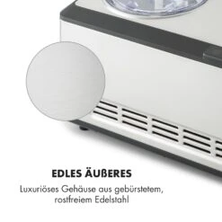 Dolce Bacio Eiscremebereiter Kompressor 2l LCD-Display Touch Edelstahl -Haushaltsgeräte Rabatte 10032322 de 0009 logo