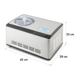 Dolce Bacio Eiscremebereiter Kompressor 2l LCD-Display Touch Edelstahl -Haushaltsgeräte Rabatte 10032322 yy 0010 logo Klarstein Dolce Bacio Eiscremebereiter Edelstahl