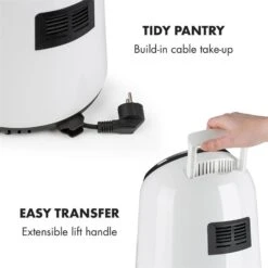 AirVital Heißluftfritteuse 1300W 2,5l CeraPlus-Antihaft Touch Weiß -Haushaltsgeräte Rabatte 10032331 yy 0009 logo Klarstein AirVital Heissluftfritteuse 1300W weiss