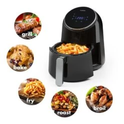 AirVital Heißluftfritteuse 1300W 2,5l CeraPlus-Antihaft Touch Schwarz -Haushaltsgeräte Rabatte 10032332 yy 0003 logo Klarstein AirVital Heissluftfritteuse 1300W schwarz