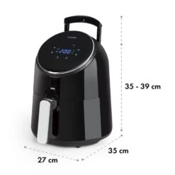 AirVital Heißluftfritteuse 1300W 2,5l CeraPlus-Antihaft Touch Schwarz -Haushaltsgeräte Rabatte 10032332 yy 0010 logo Klarstein AirVital Heissluftfritteuse 1300W schwarz