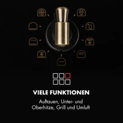Victoria Einbaubackofen Retro-Design 9 Funktionen 50-250°C Schwarz -Haushaltsgeräte Rabatte 10032460 de 0004 logo