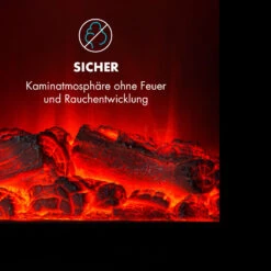 Copenhagen Elektrischer Kamin 950/1900W Thermostat Glasfront -Haushaltsgeräte Rabatte 10032588 de 0007 logo