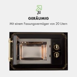 Victoria 20 Einbau-Mikrowelle, 20 L, 800 W, Grill: 1000 W, Schwarz 16 Victoria 20 Einbau-Mikrowelle, 20 L, 800 W, Grill: 1000 W, Schwarz -Haushaltsgeräte Rabatte 10032591 de 0007 logo